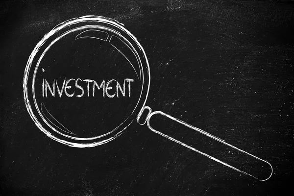 Centrarse en la inversión — Foto de Stock