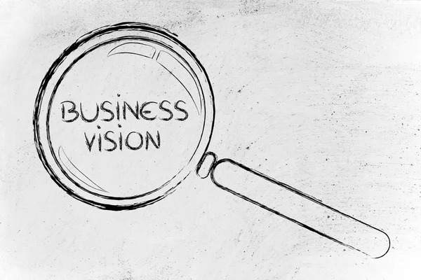 Focusing on business vision and management — Stock Photo, Image