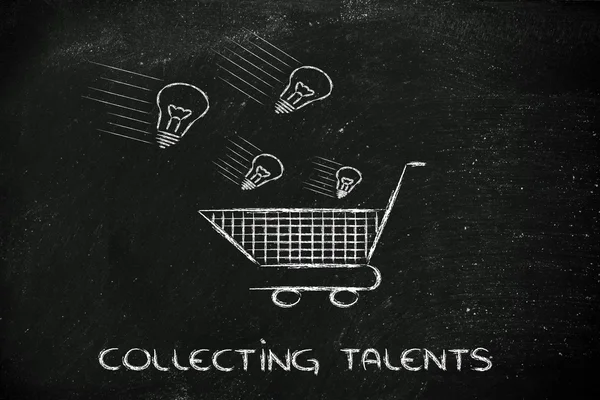 Collection talents — Stock Photo, Image