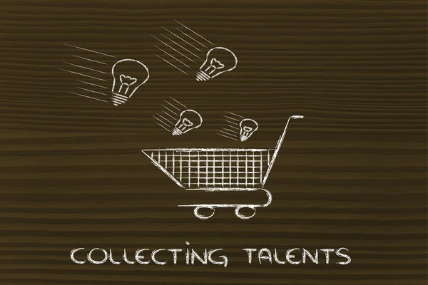 Collection talents — Stock Photo, Image
