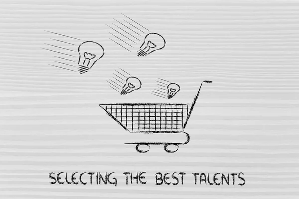 Selectiong the best talents — Stock Photo, Image