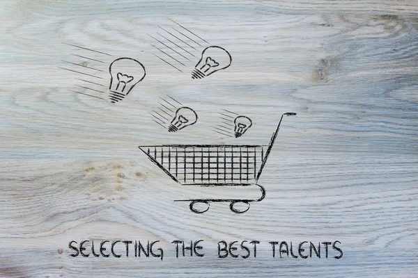 Selectiong the best talents — Stock Photo, Image