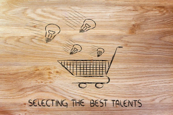 Selectiong the best talents — Stock Photo, Image