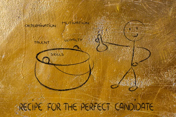 Рецепт идеального кандидата — стоковое фото