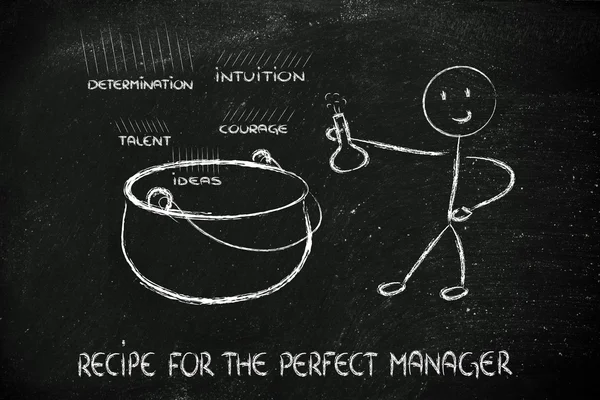 Ricetta per il manager perfetto — Foto Stock