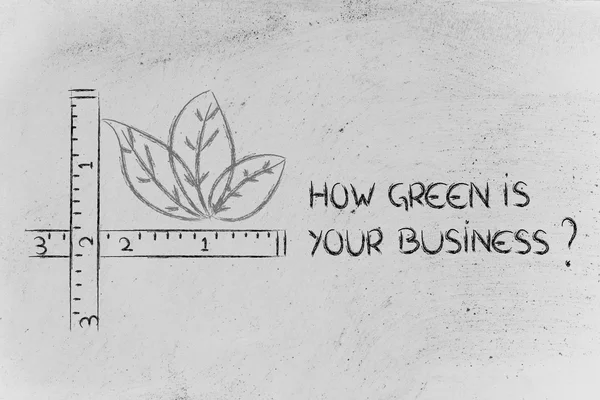Hur grön är ditt företag? — Stockfoto