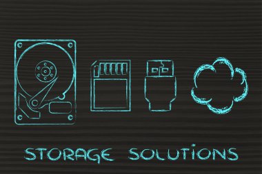 depolama seçenekleri: sert götürmek, SD oyun kağıdı, usb anahtar ya da bulut depolama 