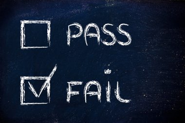 birden çok seçim testi, geçti veya başarısız?