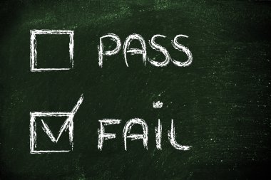birden çok seçim testi, geçti veya başarısız?