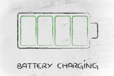 telefon veya elektronik cihaz pil şarj tasarım