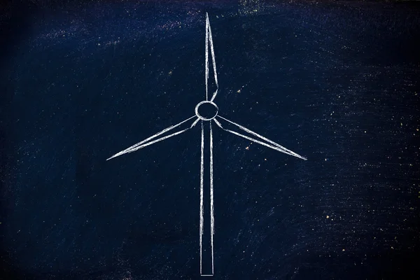 Yenilenebilir enerji: park türbinleri Rüzgar — Stok fotoğraf