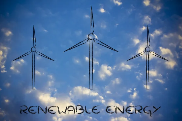 Énergies renouvelables : éoliennes — Photo