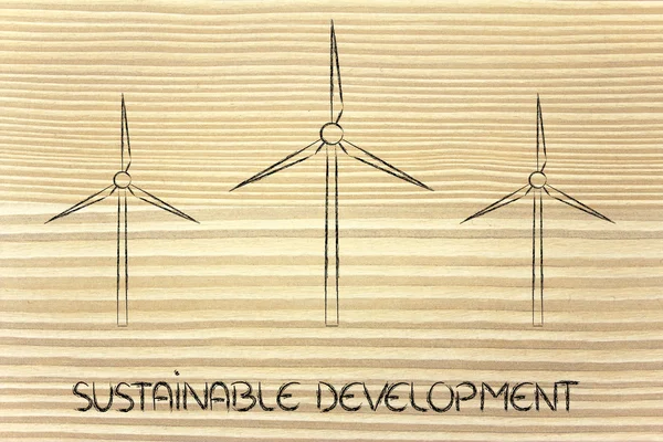Energía renovable: turbinas eólicas —  Fotos de Stock