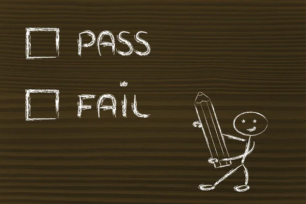 Το τεστ πολλαπλών επιλογών, pass ή fail? — Φωτογραφία Αρχείου