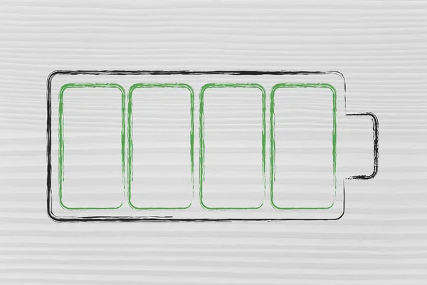 Téléphone ou dispositif électronique conception de la batterie — Photo