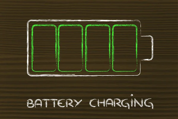 Telefono o dispositivo elettronico disegno di ricarica della batteria — Foto Stock