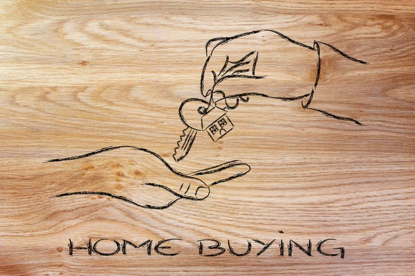 Compra ou mudança de casa — Fotografia de Stock