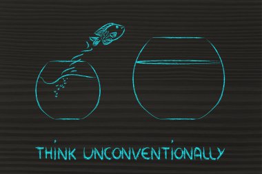 büyük bir kase içine atlama balık