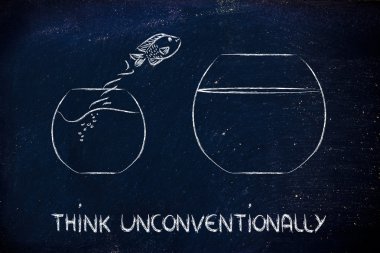 büyük bir kase içine atlama balık