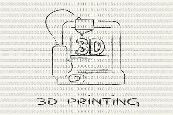 3D tiskárna — Stock fotografie