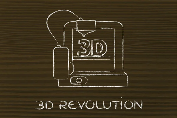 Impressora 3D — Fotografia de Stock