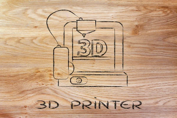 Drukarka 3D — Zdjęcie stockowe