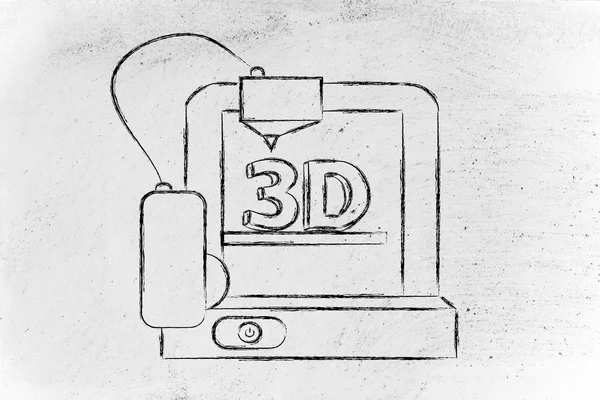Impresora 3D — Foto de Stock