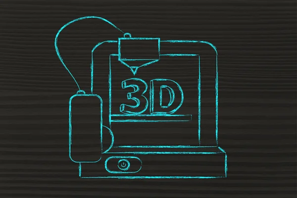Stampante 3D — Foto Stock