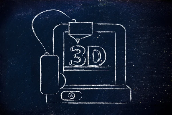 Impressora 3D — Fotografia de Stock