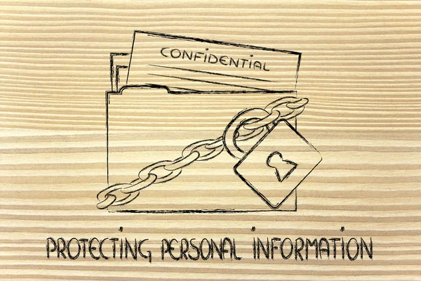 Privacy and confidential information portection — Stock Photo, Image