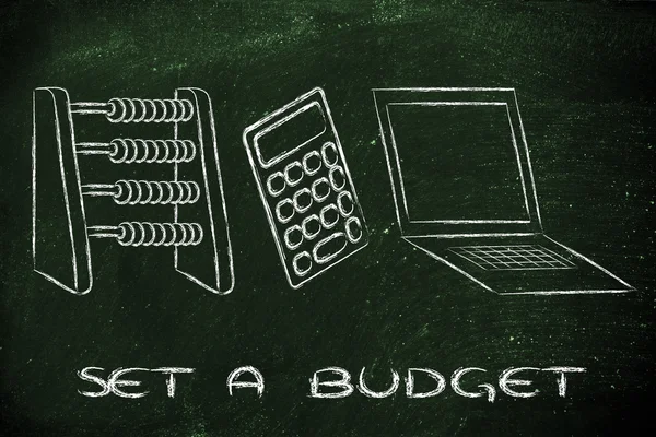 Set a budget — Stock Photo, Image