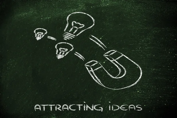Attracting ideas — Stock Photo, Image