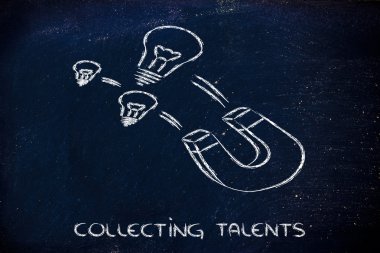 Collecting talents clipart