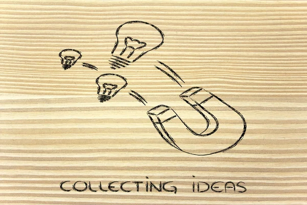 Zbieranie pomysłów — Zdjęcie stockowe