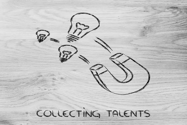 Collecting talents — Stock Photo, Image