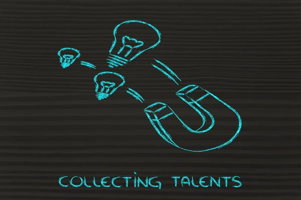 Collecting talents — Stock Photo, Image