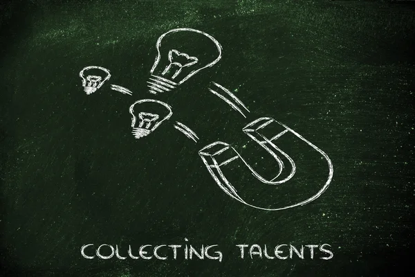 Collecting talents — Stock Photo, Image