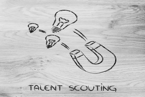Talentscouting — Stockfoto