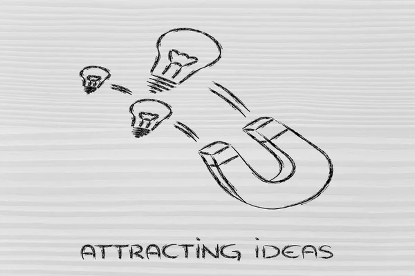 Attracting ideas — Stock Photo, Image