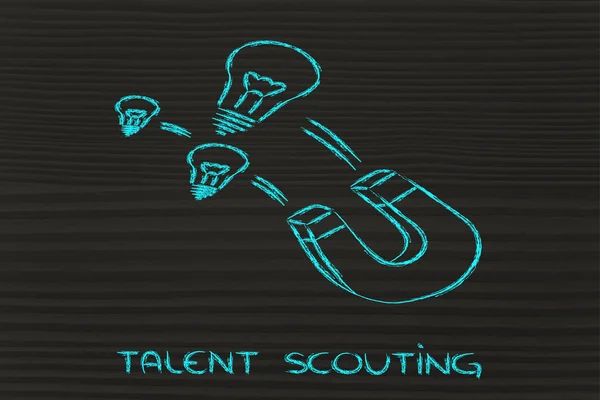 Talentscouting — Stockfoto