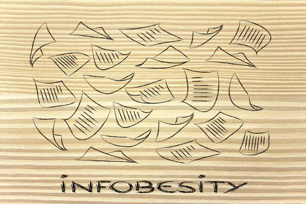 Infobesity 개념 — 스톡 사진