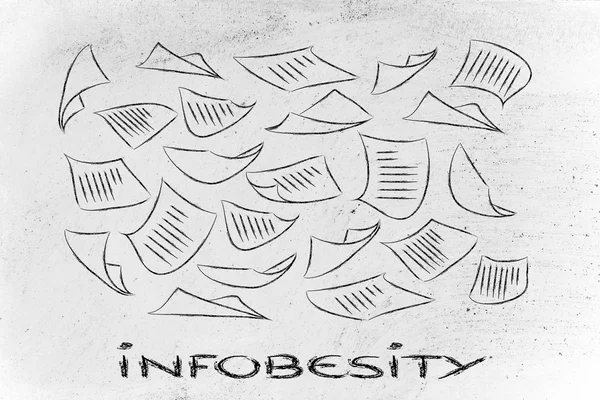 Infobesity concept — Stockfoto