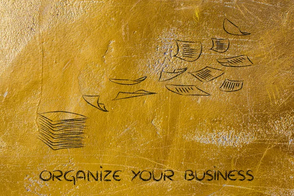 Организуйте бизнес — стоковое фото