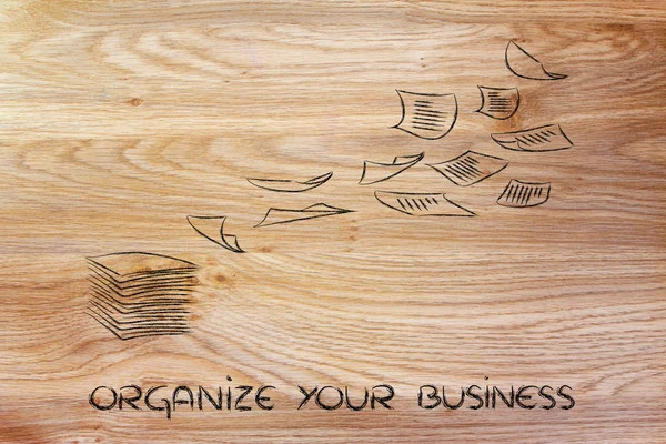 Zorganizować twój biznes — Zdjęcie stockowe