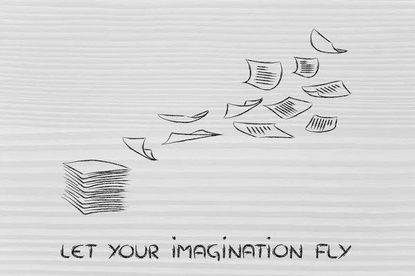 Let your imagination fly — Stock Photo, Image