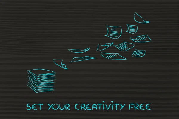 Встановити вашу творчість безкоштовно — стокове фото
