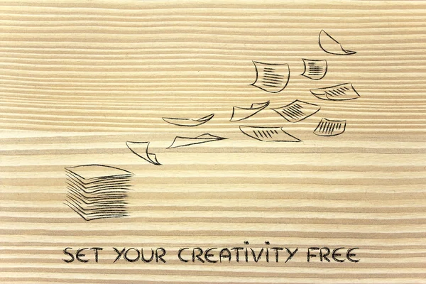 Liberte a sua criatividade — Fotografia de Stock