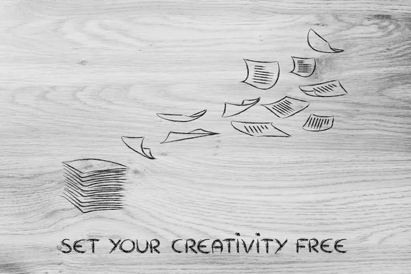 Podziel się swoją kreatywnością — Zdjęcie stockowe