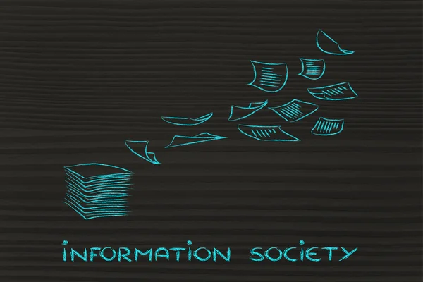 Információs társadalom — Stock Fotó