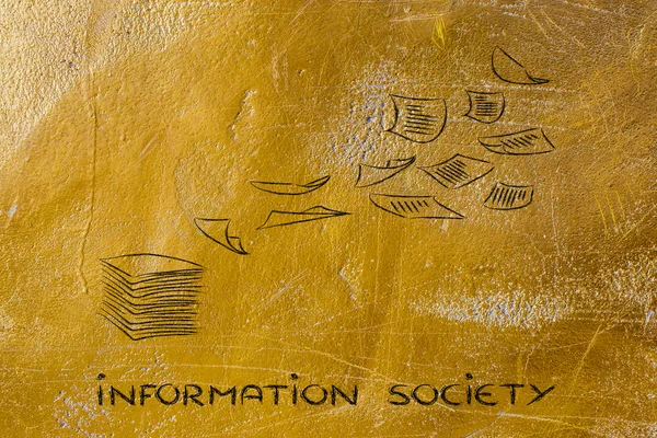 信息社会 — 图库照片